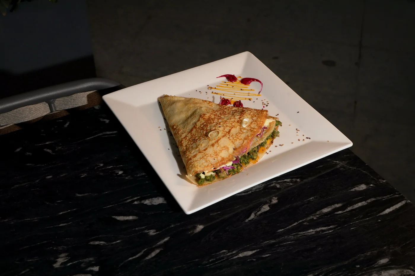 Chicken Pesto Crepe